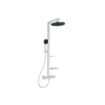 Coloană de duș Ideal Standard Ceratherm Alu+, termostatată, 2 jeturi, silver